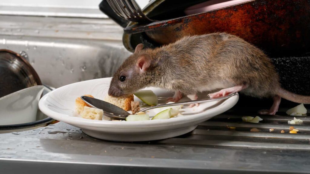 Rat on kitchen bench on the central coast